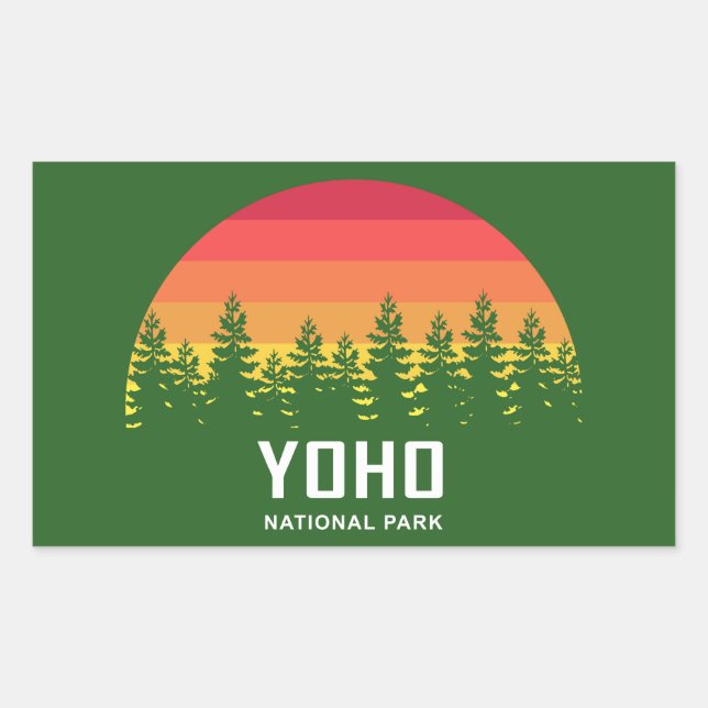 Yoho National Park Rectangular Sticker (Front)