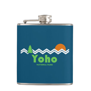 Yoho National Park Retro Hip Flask