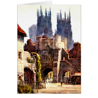 Yok Minster Bootham Bar Entrance Colour Cathedral