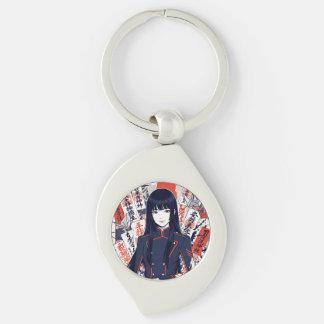 Yokai and protective talismans depicted in a Japan Key Ring