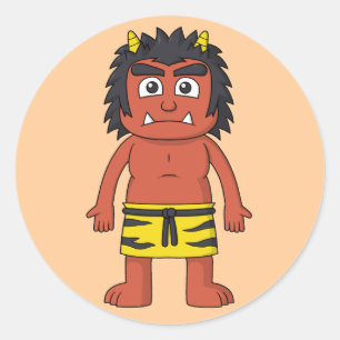 Yokai Oni (Ogre) Classic Round Sticker