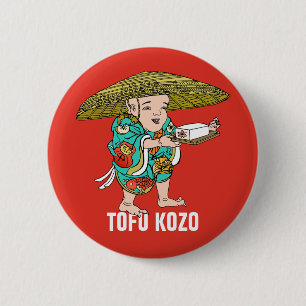 Yokai Series: Tofu Kozo 6 Cm Round Badge