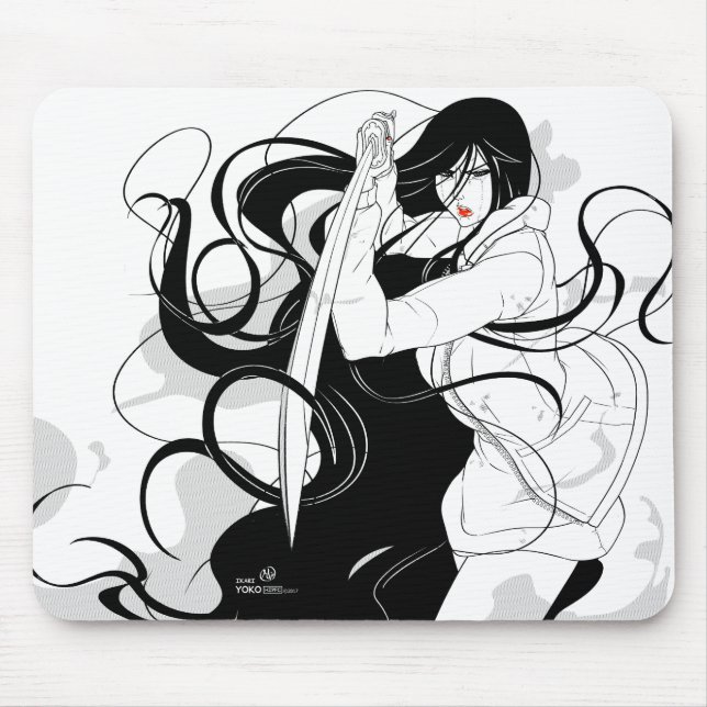 Yoko - Katana Mouse Mat (Front)