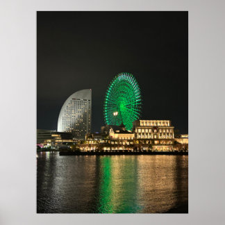 Yokohama at Night Poster