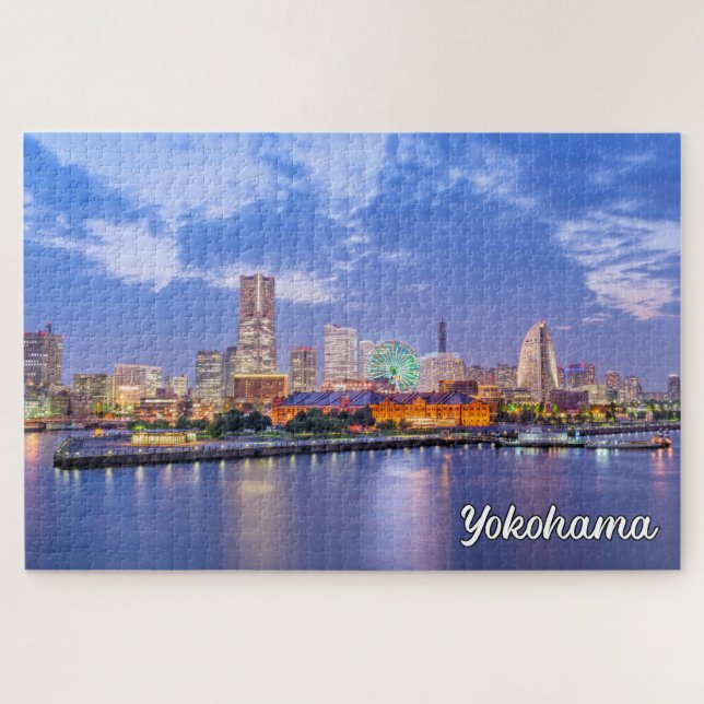 Yokohama Skyline, Japan Jigsaw Puzzle (Horizontal)