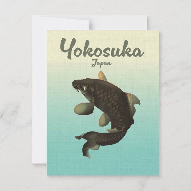 Yokosuka Japan travel poster (Back)