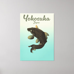 Yokosuka Japan travel poster Canvas Print