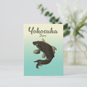 Yokosuka Japan travel poster Invitation Postcard