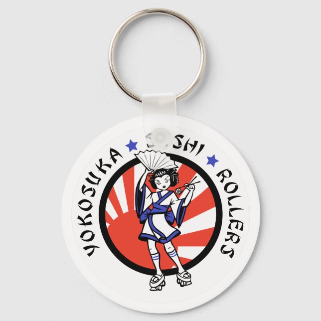 Yokosuka Sushi Rollers Keychain (Front)