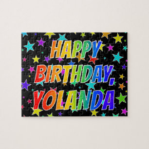 "YOLANDA" First Name, Fun "HAPPY BIRTHDAY" Jigsaw Puzzle