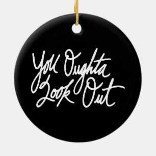 YOLO by Love Me Ceramic Tree Decoration