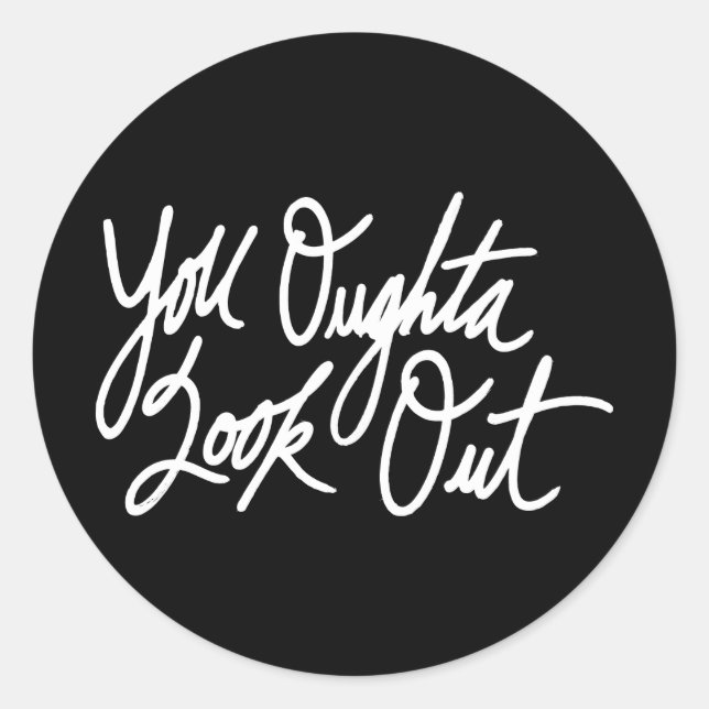 YOLO by Love Me Classic Round Sticker (Front)