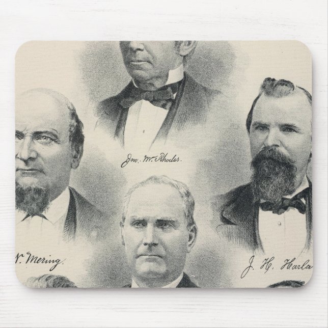 Yolo Co lithographed portraits Mouse Mat (Front)