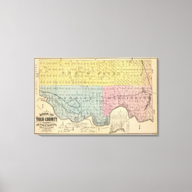 Yolo County 1 Canvas Print (Front)