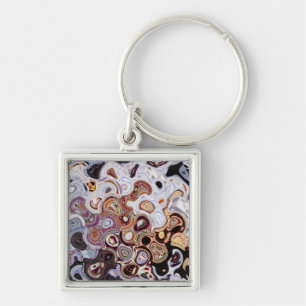 Yolo County Fair Abstract 3 Purple   SVP Images Key Ring