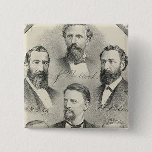 Yolo County lithographed portraits 15 Cm Square Badge