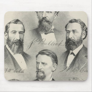 Yolo County lithographed portraits Mouse Mat
