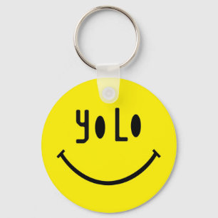 Yolo Face Key Ring