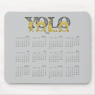 YOLO flexible pony calendar 2014 Mouse Mat