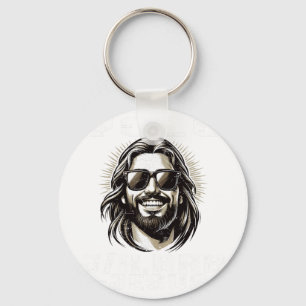 Yolo Jk Brb Jesus Christians Easter Day Funny Resu Key Ring