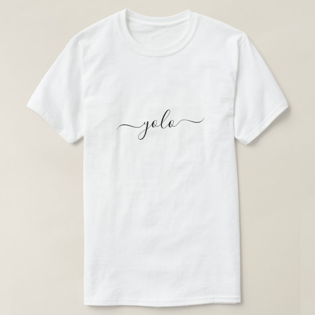 YOLO Minimalist T-Shirt (Design Front)