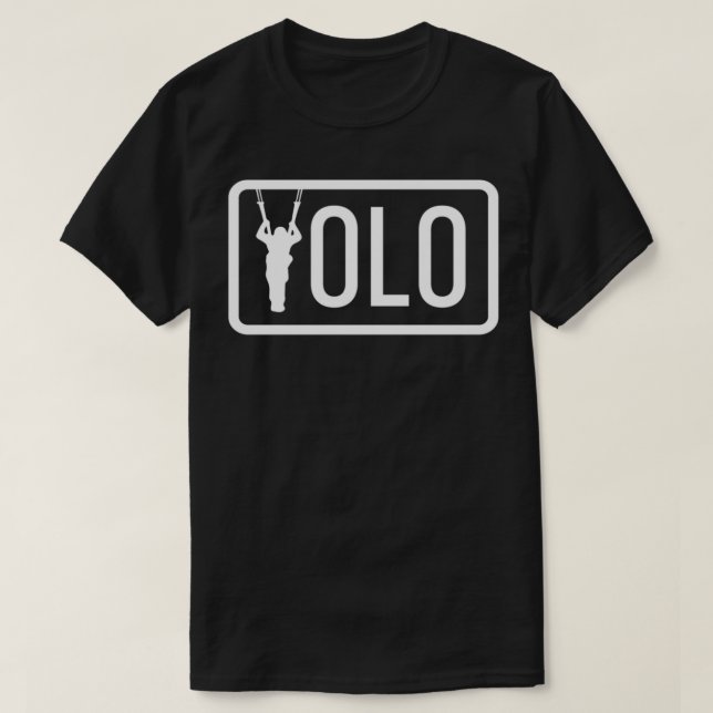 YOLO Skydiving Parachuting T-Shirt (Design Front)
