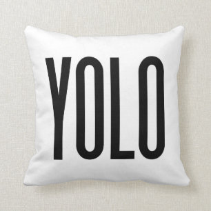 YOLO Statement Pillow