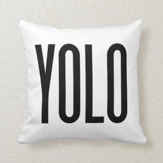 YOLO Statement Pillow