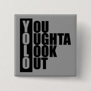 YOLO Vertical Box 15 Cm Square Badge