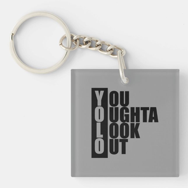 YOLO Vertical Box Key Ring (Front)