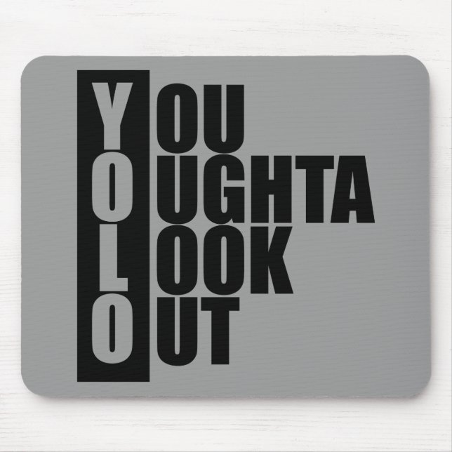 YOLO Vertical Box Mouse Mat (Front)