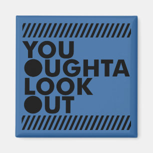 YOLO w/ Caution Magnet