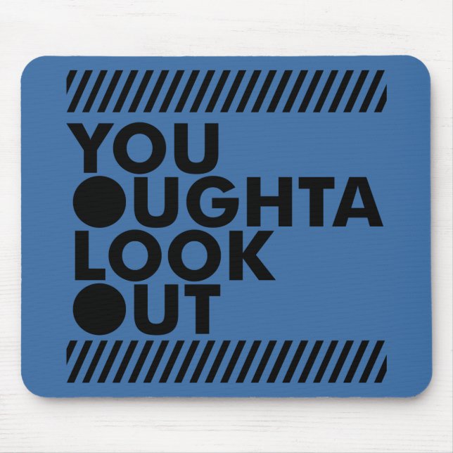 YOLO w/ Caution Mouse Mat (Front)