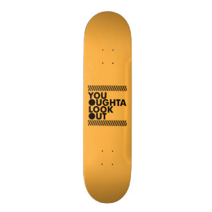 YOLO w/ Caution Skateboard