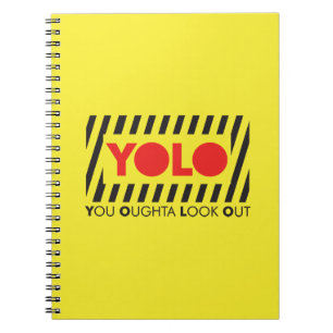 YOLO w/ Red Caution Notebook