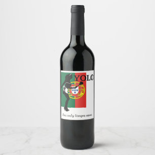 YOLO You only limpa once. Air Freshener Wine Label