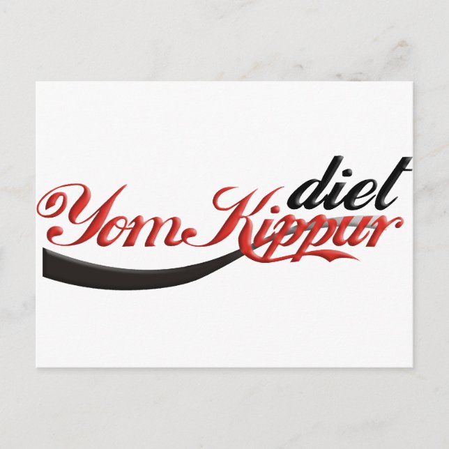 Yom Kippur Diet Postcard (Front)