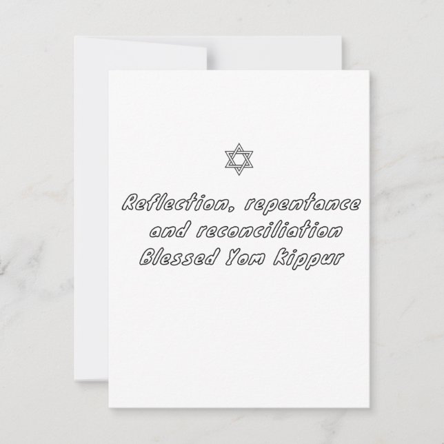 Yom Kippur Holiday Card (Front)