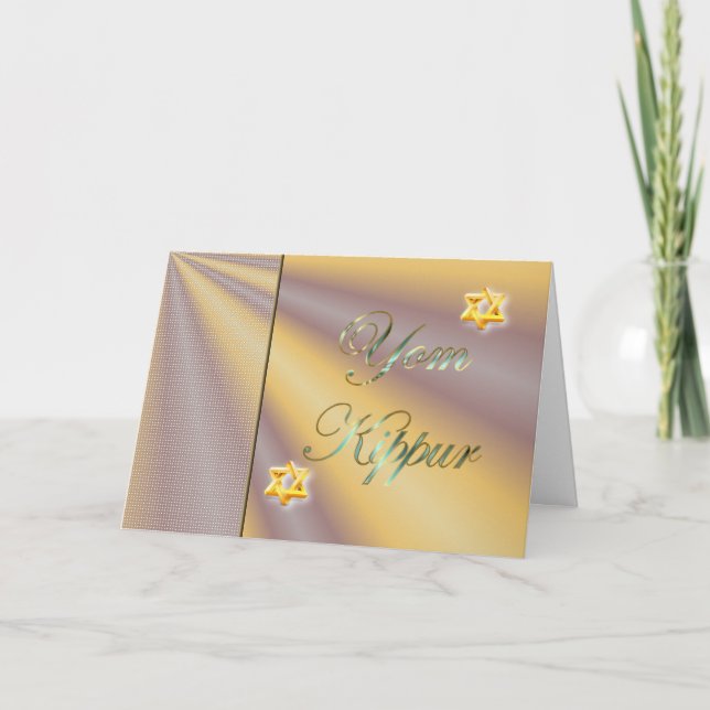 Yom Kippur Jewish Holiday Fasting Judaism Holy Day Card (Front)