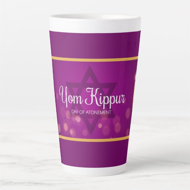 Yom Kippur Latte Mug (Front)