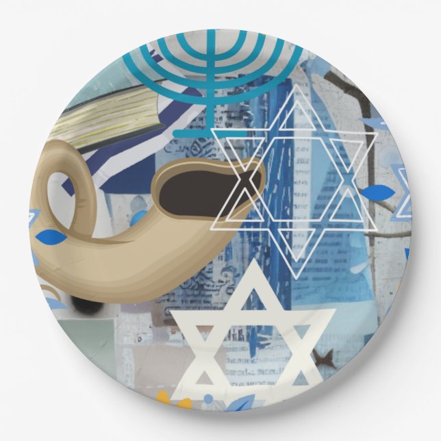 Yom Kippur Paper Plate (Front)