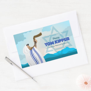 Yom Kippur   Rectangular Sticker