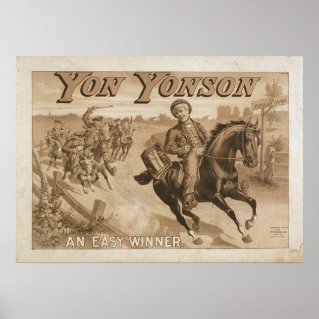 YON YONSON Play Act VAUDEVILLE Poster (Front)