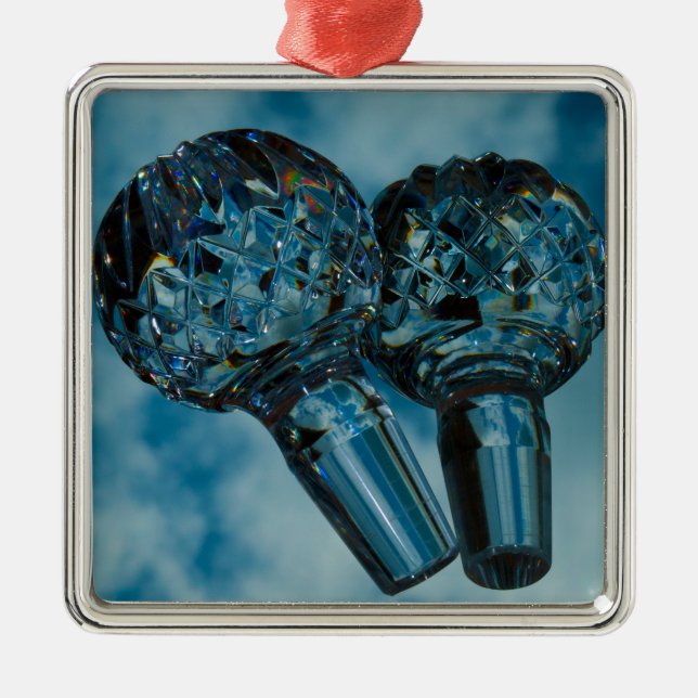 Yonder to the Crystal Blue Skies Metal Tree Decoration (Front)