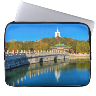 Yongan Bridge White Stupa Laptop Sleeve