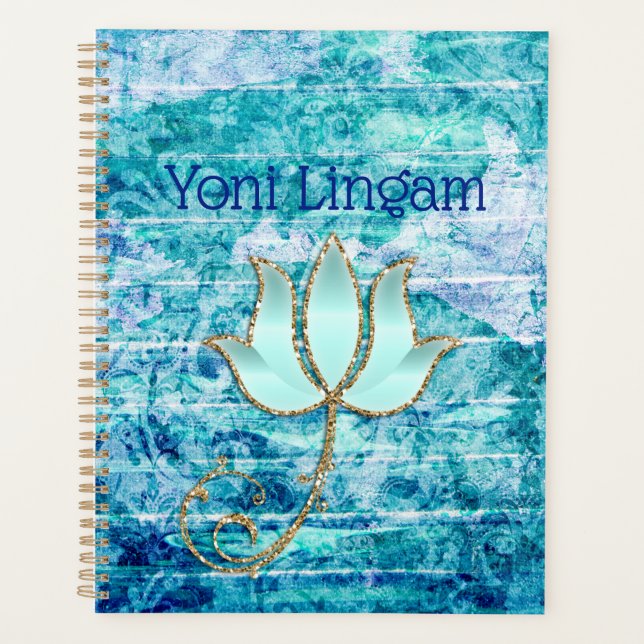Yoni Lingam Lotus Flower Planner (Front)