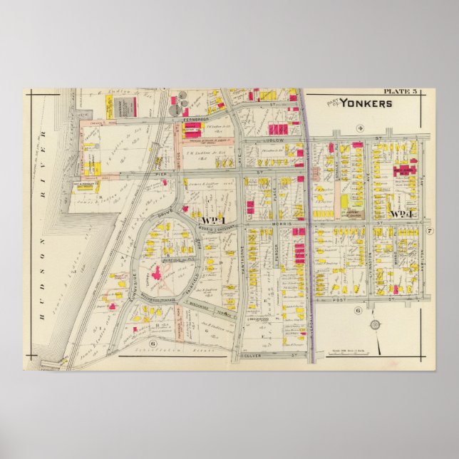Yonkers Map Atlas Poster (Front)