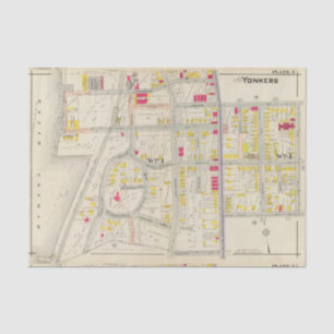 Yonkers Map Atlas Tissue Paper