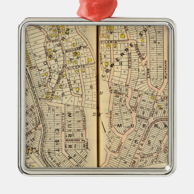Yonkers, New York 10 Metal Tree Decoration (Front)