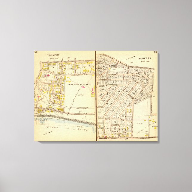 Yonkers, New York 12 Canvas Print (Front)